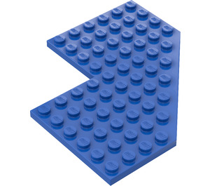 LEGO Blue Wedge Plate 10 x 10 with Cutout (2401)