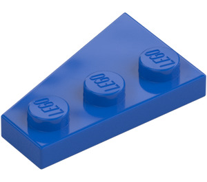 LEGO Blue Wedge Plate 2 x 3 Wing Right  (43722)