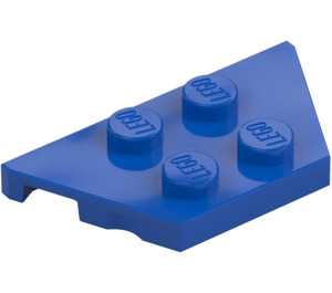 LEGO Blauw Wig Plaat 2 x 4 (51739)