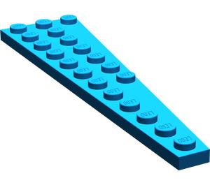 LEGO Blau Keil Platte 3 x 12 Flügel Links (47397)