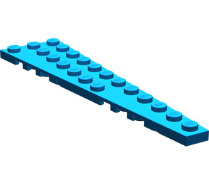 LEGO Blauw Wig Plaat 3 x 12 Vleugel Rechtsaf (47398)