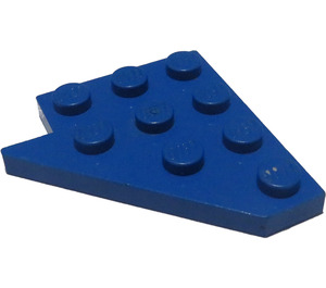 LEGO Blå Kile Plate 4 x 4 Vinge Høyre (3935)