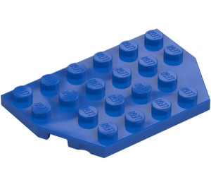 LEGO Blå Kile Plade 4 x 6 uden hjørner (32059 / 88165)