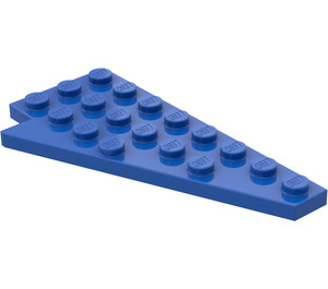 LEGO Bleu Pièce de monnaie assiette 4 x 8 Aile Droite avec encoche pour tenon en dessous (3934 / 45175)