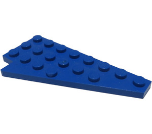 LEGO Blue Wedge Plate 4 x 8 Wing Right without Stud Notches