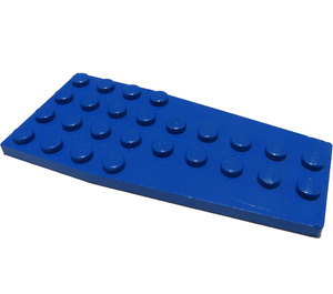 LEGO Blue Wedge Plate 4 x 9 Wing without Stud Notches (2413)