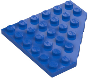 LEGO Blue Wedge Plate 6 x 6 Corner (6106)