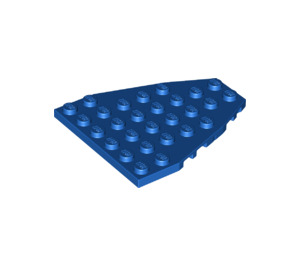 LEGO Blau Keil Platte 7 x 6 mit Bolzenkerben (50303)