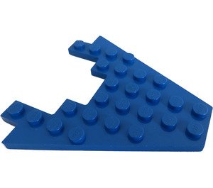 LEGO Blue Wedge Plate 8 x 8 with 3 x 4 Cutout (6104)