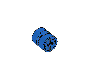 LEGO Blue Wheel Centre Wide with Stub Axles (30190)