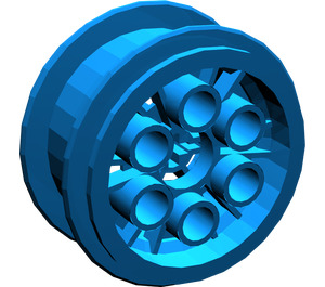 LEGO Blue Wheel Rim Ø20 x 30 (6582)