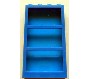 LEGO Bleu Fenêtre 1 x 4 x 6 avec 3 Panes et Transparent Dark Bleu Fixed Verre (6160)