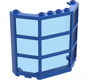 LEGO Blau Fenster Bay 3 x 8 x 6 mit Transparent Dark Blau Scheibe (30185)