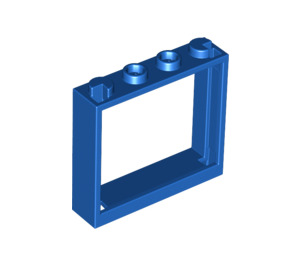 LEGO Blauw Venster Kader 1 x 4 x 3 (60594)