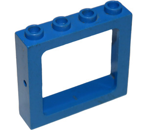 LEGO Blauw Venster Kader 1 x 4 x 3 Verzonken Studs (4033)