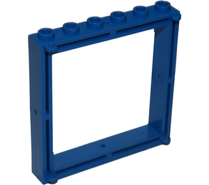 LEGO Blauw Raamkozijn 1 x 6 x 5