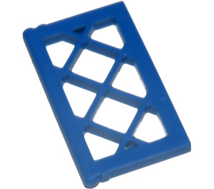 LEGO Blue Window Pane 1 x 2 x 3 Lattice (Unreinforced) (2529 / 60607)