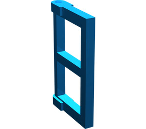 LEGO Blue Window Pane 1 x 2 x 3 with Thick Corner Tabs (28961 / 60608)