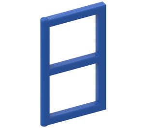 LEGO Blue Window Pane 1 x 2 x 3 without Thick Corners (3854)