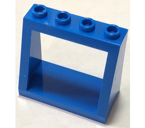 LEGO Blue Windscreen 2 x 4 x 3 with Recessed Solid Studs (2352)