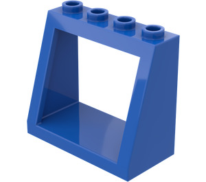 LEGO Blau Windschutzscheibe 2 x 4 x 3 mit festen Noppen (2352)