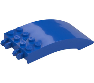 LEGO Blue Windscreen 4 x 8 x 2 Curved Hinge (46413 / 50339)