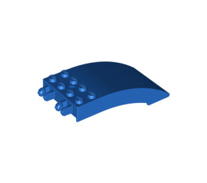 LEGO Blue Windscreen 4 x 8 x 2 Curved Hinge (46413 / 50339)