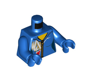 LEGO Blau Wyldstyle - Spacesuit Minifig Torso (973 / 76382)