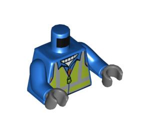 LEGO Blue Zipper Jacket with Safety Vest Torso (973 / 76382)