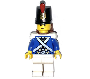 LEGO Bluecoat Soldat mit Lopsided Smile Minifigur