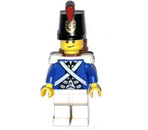 LEGO Bluecoat Soldier with Lopsided Smile Minifigure