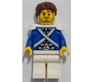 LEGO Bluecoat Żołnierz z Ściernisko Broda Minifigurka