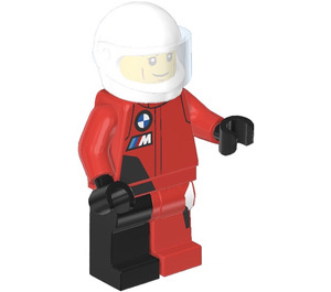 LEGO BMW Race Sjåfør - Mann Minifigur