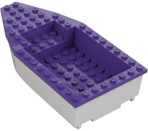 LEGO Boot 8 x 16 x 3 met Paars Top (28925)