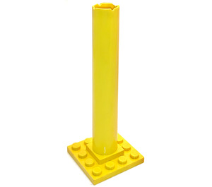 LEGO Båd Mast Base 4 x 4 x 9 med hak (4844)