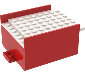 LEGO Boat Section Middle 6 x 8 x 3.33 with White Deck