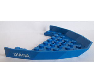 LEGO Boat Top 8 x 10 with 'DIANA' on both sides Sticker (2623)