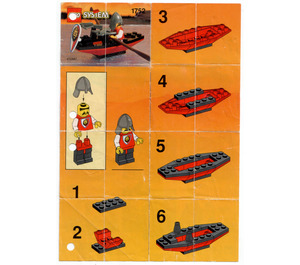 LEGO Boat with Armor Set 1752 Instructions