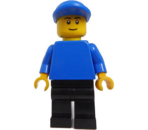 LEGO Boot Worker, Mannelijk met Blauw Pet, Reddingsvest Minifiguur