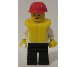 LEGO Boot Worker mit Schwimmweste Minifigur