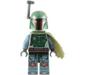 LEGO Boba Fett with Olive Green Pauldron and Gray Hands Minifigure