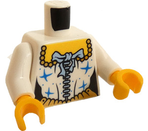 LEGO Bodice Torso with Large Blue Bow and Laces (973 / 76382)