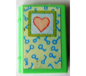 LEGO Book 2 x 3 with Heart Sticker (33009)