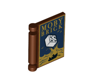 LEGO Copertina del libro con Moby Mattoncino Decorazione (24093 / 66275)