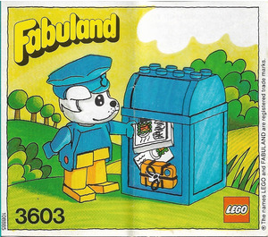 LEGO Boris Bulldog and Mailbox 3603 Instructies