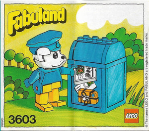 LEGO Boris Bulldog et Mailbox 3603 Instructions