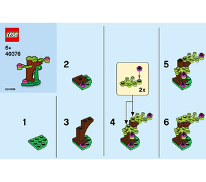 LEGO Botanical Accessories Set 40376 Instructions