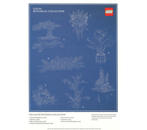 LEGO Botanical Collection Art Print - Blueprint (5007797)