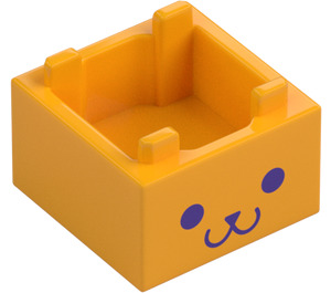 LEGO Box 2 x 2 mit Smiling Gesicht (2821 / 104482)