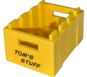 LEGO Caja 3 x 4 con Tom's Stuff Pegatina (30150)